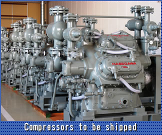 Compressors to be shipped